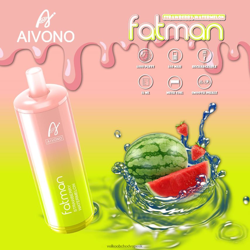 Aivono FATMAN 6800 jahodový melón - 2J004B30 Vape Velkoobchod