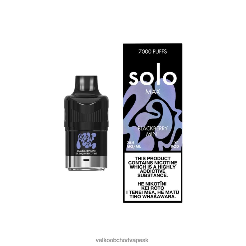 Vape Jednorazove L486RP73 - Solo MAX pod černicová mäta