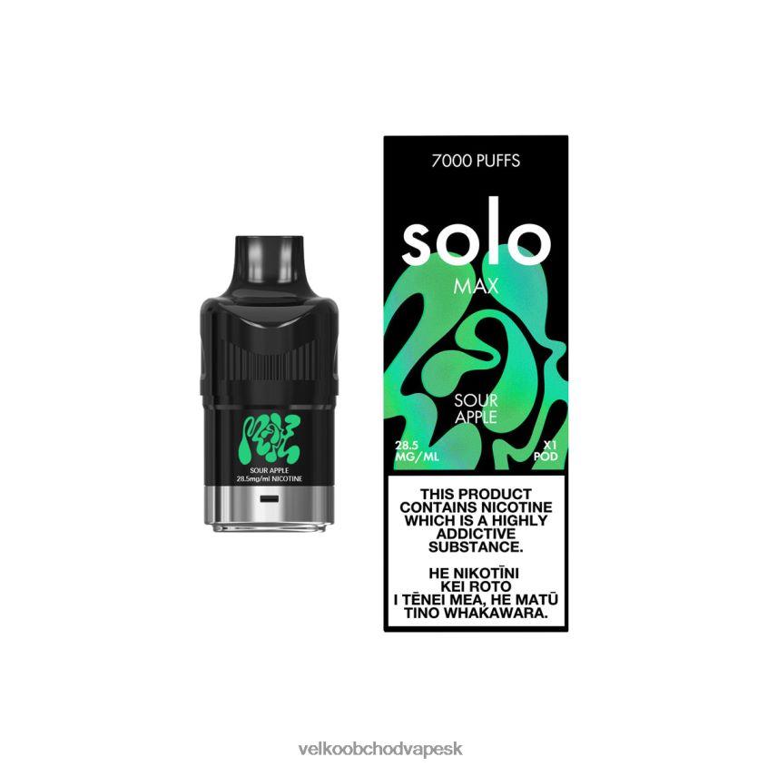 Vape Jednorazove L486RP80 - Solo MAX pod kyslé jablko