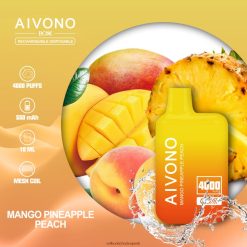 Aivono AIM BOXX 4000 mango ananás broskyňa - 2J004B219 Vape Velkoobchod