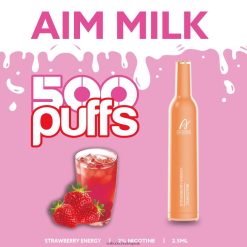 Aivono AIM MILK 500 jahodová energia - 2J004B266 Vape E Cigareta