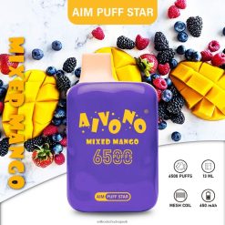 Aivono AIM PUFF STAR 6500 zmiešané mango - 2J004B296 Vape Velkoobchod