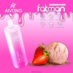 Aivono FATMAN 6800 jahodová zmrzlina - 2J004B21 Vape E Cigareta