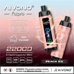 Aivono Fatpro 22 000 broskyňový ľad - 2J004B5 Vape Cigareta Cena