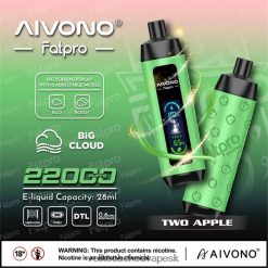 Aivono Fatpro 22 000 dve jablká - 2J004B1 Veľkoobchod Vape SK