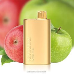 E Cigareta Bez Nikotinu 66VR65 Alibarbar Rich 8000 jednorazová vapa dvojité jablko