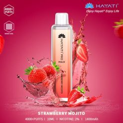 E Cigareta Bez Nikotinu RHNN175 | Hayati Pro Max jahodové mojito 4000