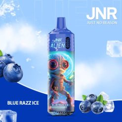 E Cigareta Bez Nikotinu RHNN635 | JNR ALIEN modrý razz ľad