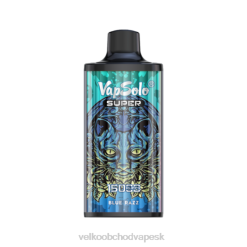 E Cigarety Jednorazove 66VR6108 Vapsolo SUPER jednorazová vapa modrý razz
