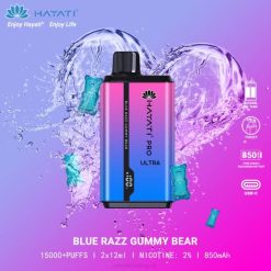 E Cigarety Jednorazove RHNN199 | Hayati Pro Ultra modrý razz gumový medvedík