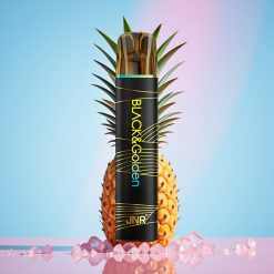 JNR Black&Golden 600+200 Puffs Disposable Vape Ananásový ľad – 800 Puffs, 550mAh, 2ml, TPD