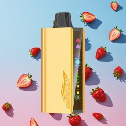 JNR Cruiser 12000 Puffs Bezdobíjacie Jednorazové Vape Jahoda, 25ml, 50mg/ml, Dual Mesh