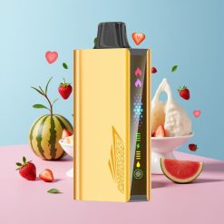 JNR Cruiser 12000 Puffs Bezdobíjacie Jednorázové Vape Jahoda Kokos Melóna 25ml 50mg/mL Dual Mesh