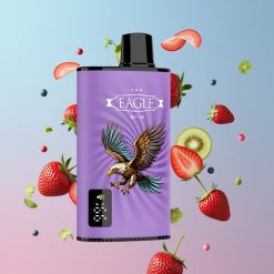 JNR EAGLE Smart 23000 Puffs Disposable Vape Jahoda Kiwi, 25ml, 2% Nikotín, Typ-C