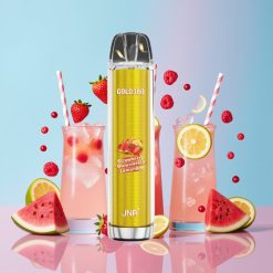 JNR Gold380 6000 Puffs Jednorázová E-cigareta Jahoda Melón Limonáda 13ml 1500mAh