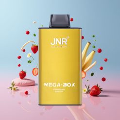 JNR Mega Box 25000 Puffs Disposable Vape Jahoda Banán, 30ml, 850mAh, Dual Mesh