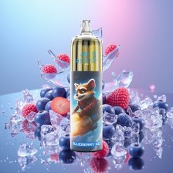 JNR Rocket-X 12400 Puffs Disposable Vape Čučoriedkový ľad, Adjustable Airflow, RGB, 25ml