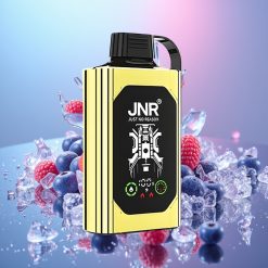 JNR Shisha Hookah Box 20500 Puffs Čučoriedkový ľad, HD Display, Dual Mesh Coil, Type-C