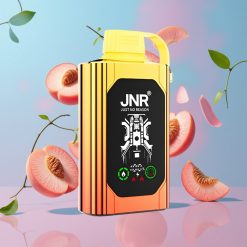 JNR Shisha Hookah Box 20500 Puffs Šťavnaté Broskyne, 25ml, Dual Mesh Coil, Type-C