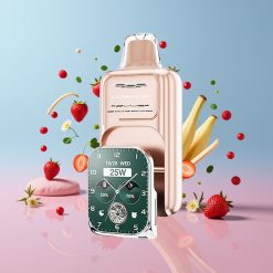 JNR VapeWatch 30000 Puffs Jahoda Banán 1000mAh 19mL 5% Dual Mesh Coil Type-C