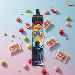 JNR Wolf Niplo 10000 Puffs Dužinkový Vape Skittles, 20ml/650mAh/Type-C