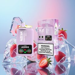 Razz Bar 40000 Puffs Disposable Vape JAHODA MELÓN & ĽADOVÝ HROZNO 1.0Ω×2 Mesh Coil 650mAh