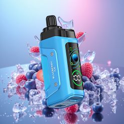 Razz Bar 45000 Puffs Disposable Vape Čučoriedkový ľad, 45000 Puffs, 1.0 Ohm, Typ-C