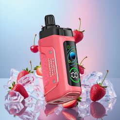 Razz Bar 45000 Puffs Disposable Vape Jahoda Čerešňa Ľad, 1.0 Ohm Mesh, Typ-C, 20 mg/ml