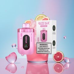 Razz Bar 50K Puffs Disposable Vape Ružová Limonáda 50000 Puffs 1.0 Ohm Mesh 650mAh