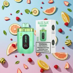 Razz Bar 50K Puffs Disposable Vape Tropické Ovocie 50K Puffs 1.0 Ohm Mesh 650mAh