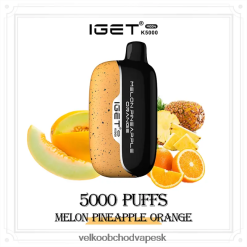 Vape Jednorazove 2D8V2Z13 melón ananás pomaranč IGET Moon K5000
