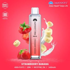 Vape Jednorázové Bez Nikotinu RHNN193 | Hayati Pro Max jahodový banán 4000