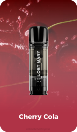 Vape Jednorázové Bez Nikotinu RHNN423 | LOST MARY Tappo čerešňová cola vopred naplnené náhradné tobolky