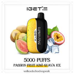 Vape Velkoobchod 2D8V2Z2 maracuja ľad kiwi guava IGET Moon K5000